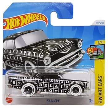 Hot Wheels 57 Chevy - HW Art Cars 6/10 - HTB75 - Short Card